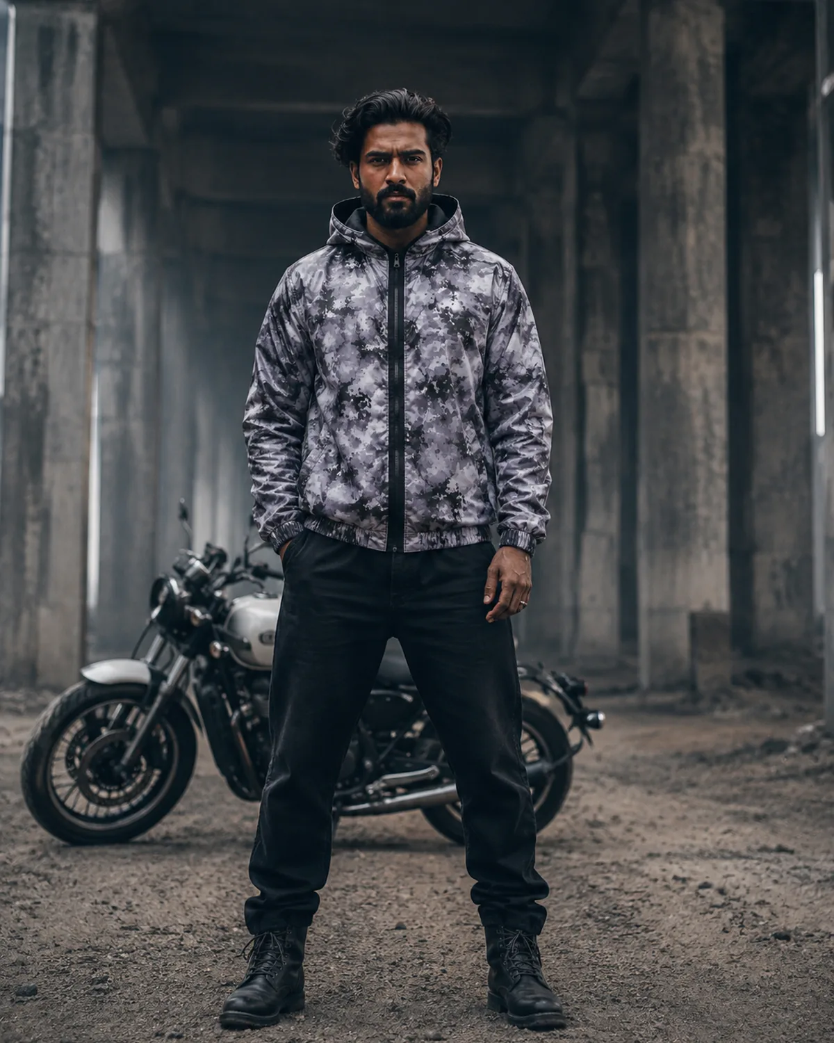 Corta-vento Marble — editorial Klan Custom