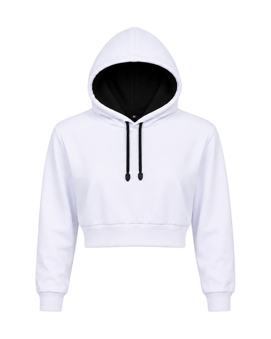 Blusa Cropped White — Street para motociclistas da Klan Custom